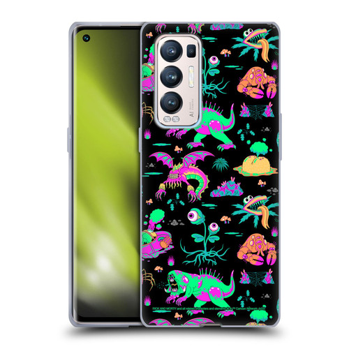 Rick And Morty Season 3 Graphics Aliens Soft Gel Case for OPPO Find X3 Neo / Reno5 Pro+ 5G