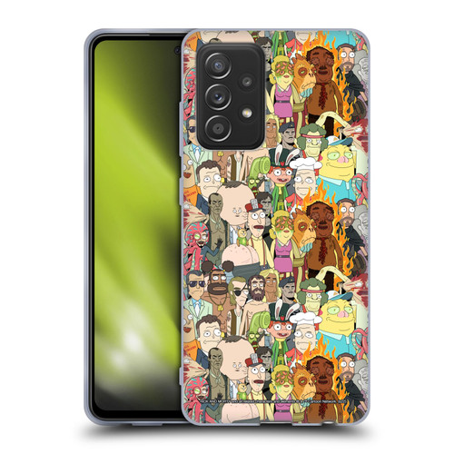 Rick And Morty Season 3 Graphics Interdimensional Space Cable Soft Gel Case for Samsung Galaxy A52 / A52s / 5G (2021)