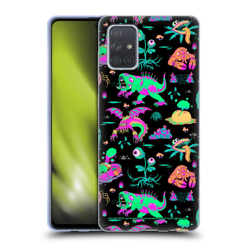 Rick And Morty Season 3 Graphics Aliens Soft Gel Case for Samsung Galaxy A71 (2019)