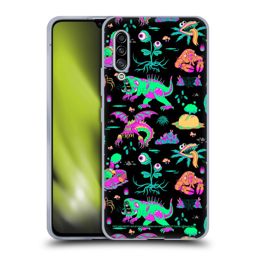 Rick And Morty Season 3 Graphics Aliens Soft Gel Case for Samsung Galaxy A90 5G (2019)