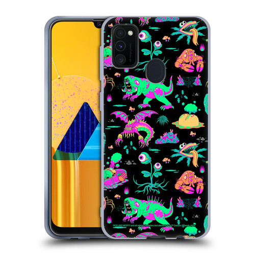 Rick And Morty Season 3 Graphics Aliens Soft Gel Case for Samsung Galaxy M30s (2019)/M21 (2020)