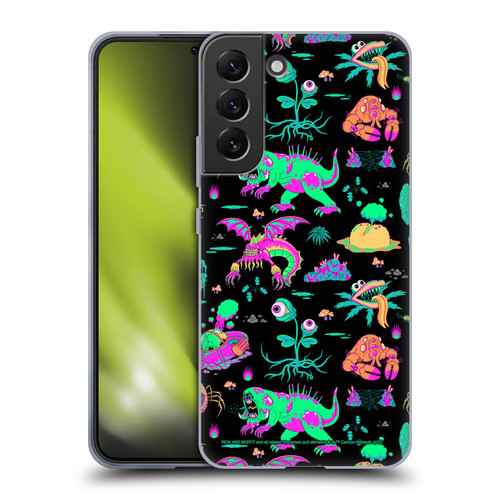 Rick And Morty Season 3 Graphics Aliens Soft Gel Case for Samsung Galaxy S22+ 5G