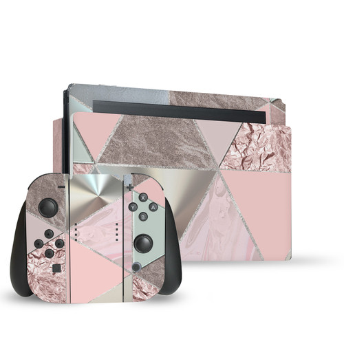 LebensArt Art Mix Soft Pastels Vinyl Sticker Skin Decal Cover for Nintendo Switch Bundle