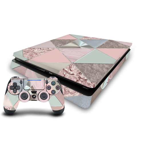 LebensArt Art Mix Soft Pastels Vinyl Sticker Skin Decal Cover for Sony PS4 Slim Console & Controller