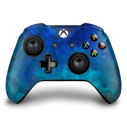 LebensArt Art Mix Blue Malachit Vinyl Sticker Skin Decal Cover for Microsoft Xbox One S / X Controller