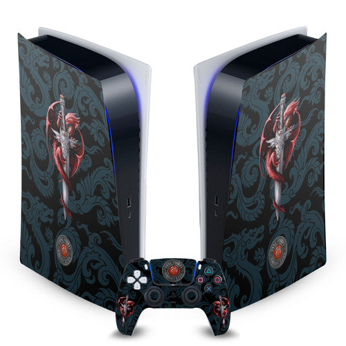 Anne Stokes Art Mix Dragon Dagger Vinyl Sticker Skin Decal Cover for Sony PS5 Digital Edition Bundle