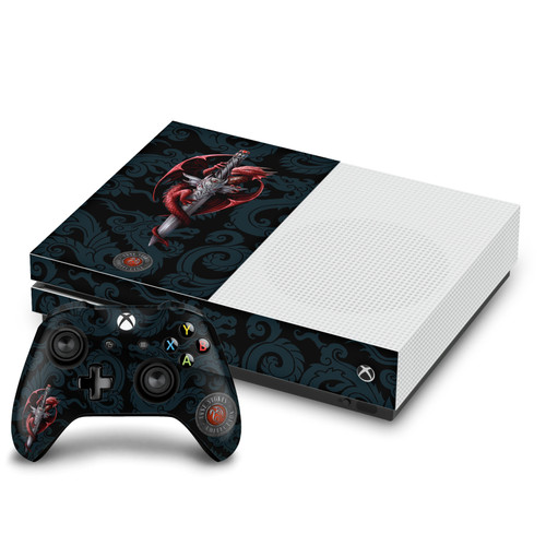 Anne Stokes Art Mix Dragon Dagger Vinyl Sticker Skin Decal Cover for Microsoft One S Console & Controller