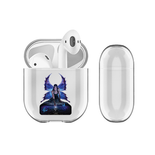 Anne Stokes Fantasy Designs Immortal Flight Fairy Clear Hard Crystal Cover Case for Apple AirPods 1 1st Gen / 2 2nd Gen Charging Case