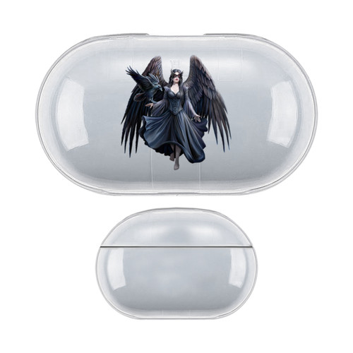 Anne Stokes Fantasy Designs Raven Clear Hard Crystal Cover Case for Samsung Galaxy Buds / Buds Plus