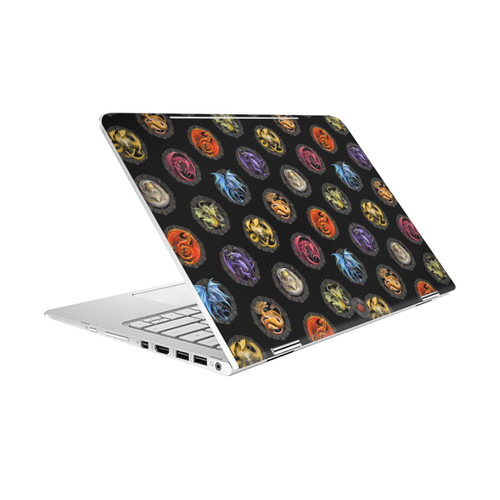 Anne Stokes Dragons Of The Sabbats Pattern Of Dragons Vinyl Sticker Skin Decal Cover for HP Spectre Pro X360 G2