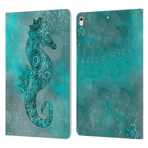 LebensArt Beings Seahorse Leather Book Wallet Case Cover For Apple iPad Pro 10.5 (2017)