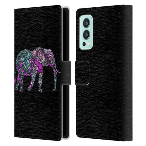 LebensArt Beings Elephant Leather Book Wallet Case Cover For OnePlus Nord 2 5G