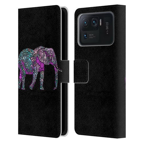 LebensArt Beings Elephant Leather Book Wallet Case Cover For Xiaomi Mi 11 Ultra