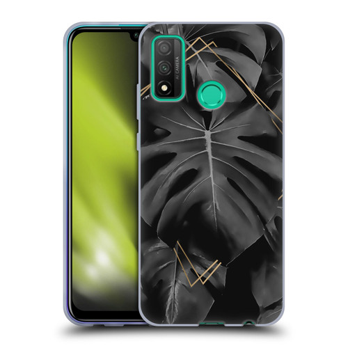LebensArt Elegance in Black Deep Monstera Soft Gel Case for Huawei P Smart (2020)