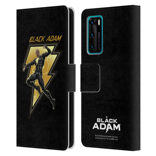 Black Adam Graphics Black Adam 2 Leather Book Wallet Case Cover For Huawei P40 5G
