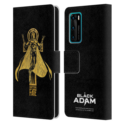 Black Adam Graphics Doctor Fate Leather Book Wallet Case Cover For Huawei P40 5G