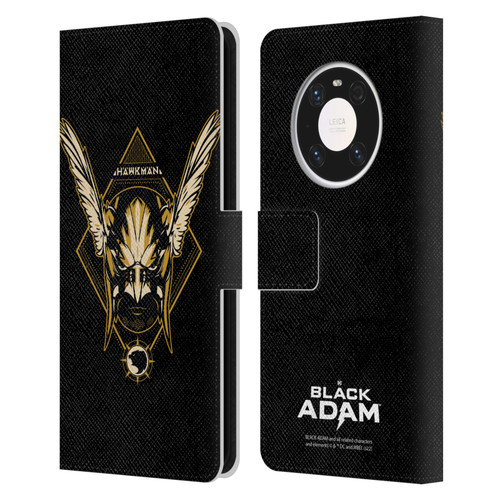 Black Adam Graphics Hawkman Leather Book Wallet Case Cover For Huawei Mate 40 Pro 5G