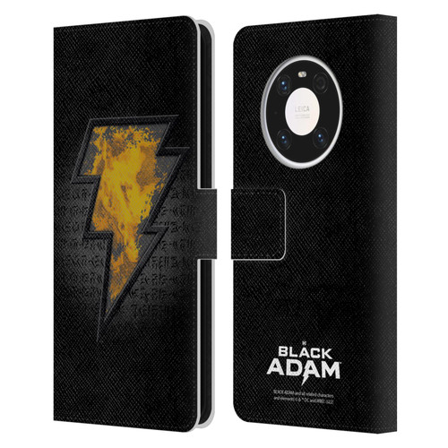 Black Adam Graphics Icon Leather Book Wallet Case Cover For Huawei Mate 40 Pro 5G