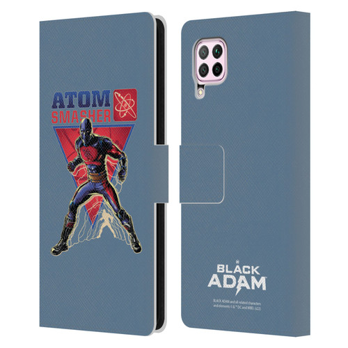 Black Adam Graphics Atom Smasher Leather Book Wallet Case Cover For Huawei Nova 6 SE / P40 Lite