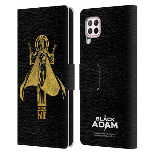 Black Adam Graphics Doctor Fate Leather Book Wallet Case Cover For Huawei Nova 6 SE / P40 Lite