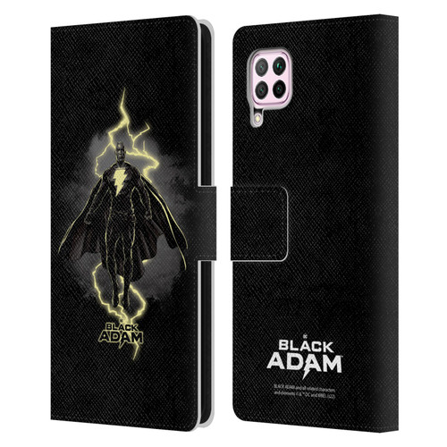 Black Adam Graphics Lightning Leather Book Wallet Case Cover For Huawei Nova 6 SE / P40 Lite