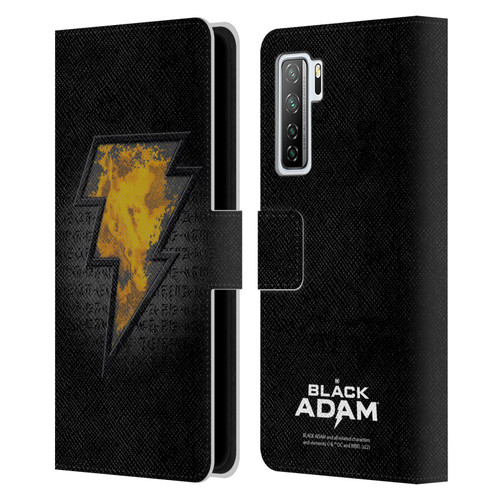 Black Adam Graphics Icon Leather Book Wallet Case Cover For Huawei Nova 7 SE/P40 Lite 5G