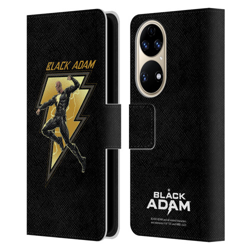 Black Adam Graphics Black Adam 2 Leather Book Wallet Case Cover For Huawei P50