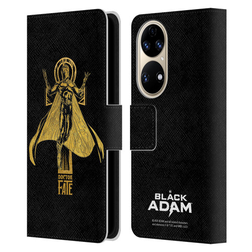 Black Adam Graphics Doctor Fate Leather Book Wallet Case Cover For Huawei P50