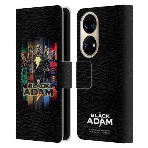 Black Adam Graphics Group Leather Book Wallet Case Cover For Huawei P50