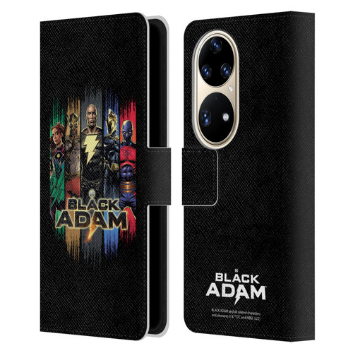 Black Adam Graphics Group Leather Book Wallet Case Cover For Huawei P50 Pro