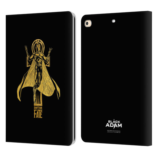 Black Adam Graphics Doctor Fate Leather Book Wallet Case Cover For Apple iPad 9.7 2017 / iPad 9.7 2018