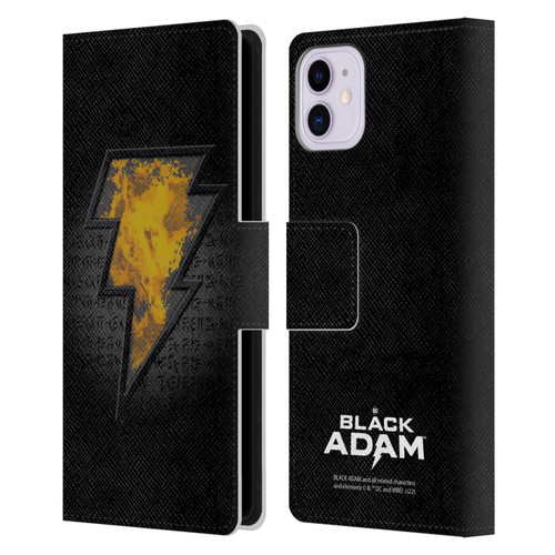 Black Adam Graphics Icon Leather Book Wallet Case Cover For Apple iPhone 11