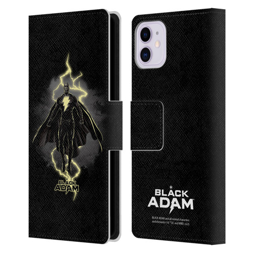Black Adam Graphics Lightning Leather Book Wallet Case Cover For Apple iPhone 11