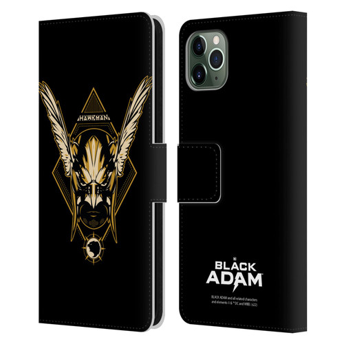 Black Adam Graphics Hawkman Leather Book Wallet Case Cover For Apple iPhone 11 Pro Max