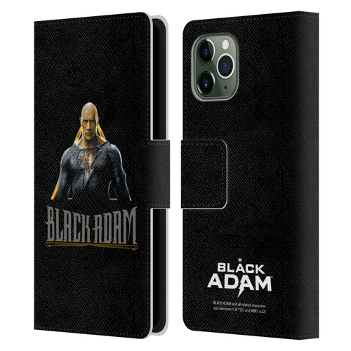 Black Adam Graphics Black Adam Leather Book Wallet Case Cover For Apple iPhone 11 Pro