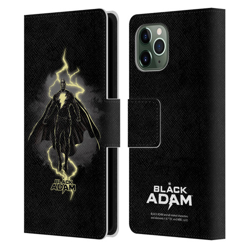 Black Adam Graphics Lightning Leather Book Wallet Case Cover For Apple iPhone 11 Pro