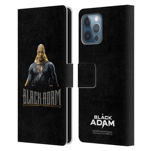 Black Adam Graphics Black Adam Leather Book Wallet Case Cover For Apple iPhone 12 Pro Max