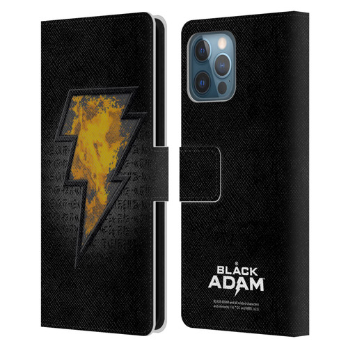 Black Adam Graphics Icon Leather Book Wallet Case Cover For Apple iPhone 12 Pro Max