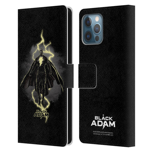 Black Adam Graphics Lightning Leather Book Wallet Case Cover For Apple iPhone 12 Pro Max