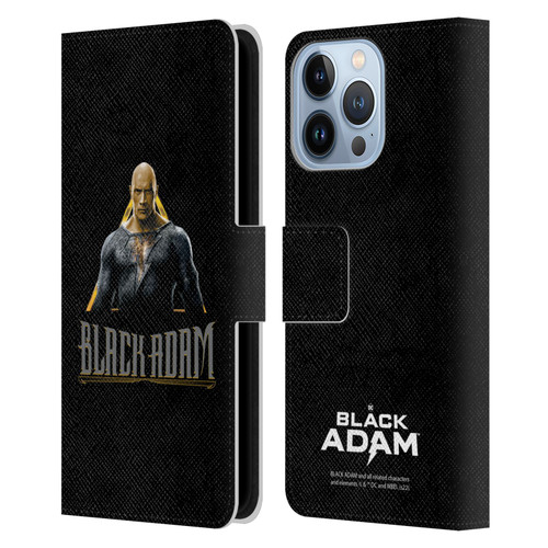 Black Adam Graphics Black Adam Leather Book Wallet Case Cover For Apple iPhone 13 Pro