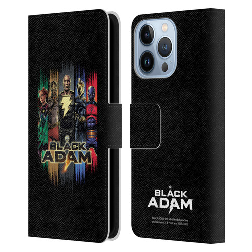 Black Adam Graphics Group Leather Book Wallet Case Cover For Apple iPhone 13 Pro