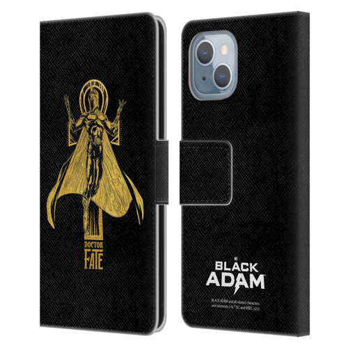 Black Adam Graphics Doctor Fate Leather Book Wallet Case Cover For Apple iPhone 14