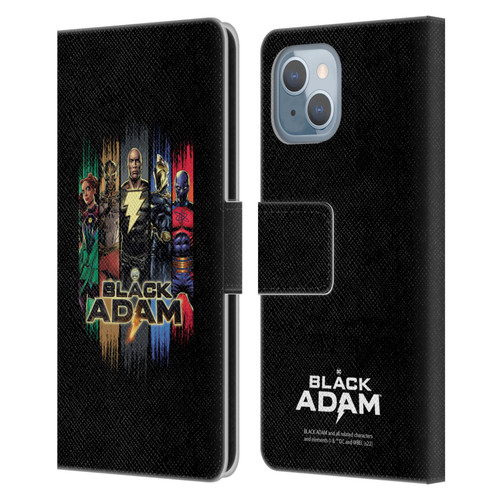 Black Adam Graphics Group Leather Book Wallet Case Cover For Apple iPhone 14