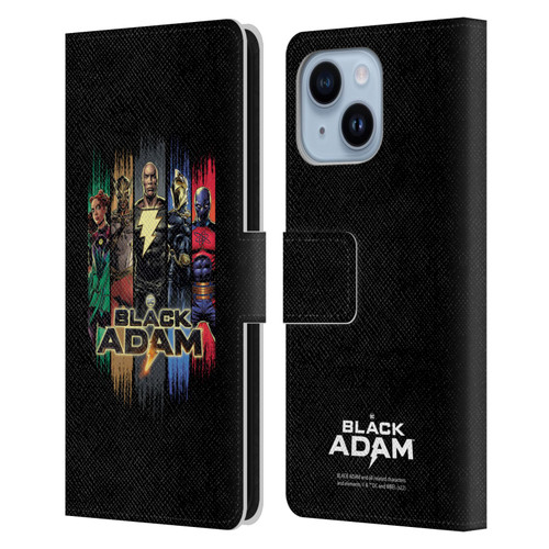 Black Adam Graphics Group Leather Book Wallet Case Cover For Apple iPhone 14 Plus