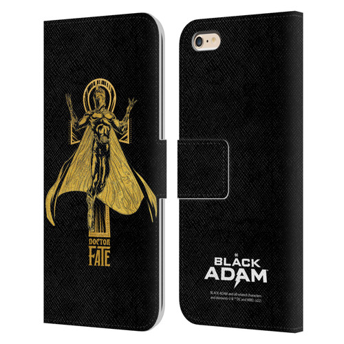 Black Adam Graphics Doctor Fate Leather Book Wallet Case Cover For Apple iPhone 6 Plus / iPhone 6s Plus