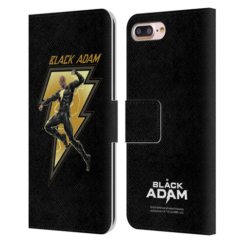 Black Adam Graphics Black Adam 2 Leather Book Wallet Case Cover For Apple iPhone 7 Plus / iPhone 8 Plus
