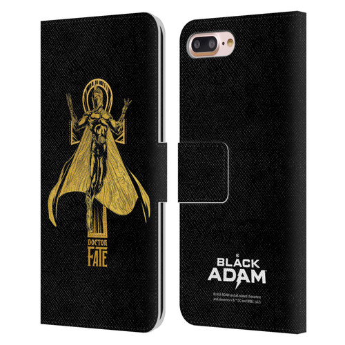 Black Adam Graphics Doctor Fate Leather Book Wallet Case Cover For Apple iPhone 7 Plus / iPhone 8 Plus