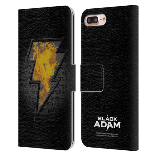 Black Adam Graphics Icon Leather Book Wallet Case Cover For Apple iPhone 7 Plus / iPhone 8 Plus