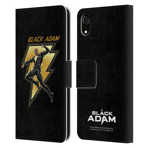 Black Adam Graphics Black Adam 2 Leather Book Wallet Case Cover For Apple iPhone XR