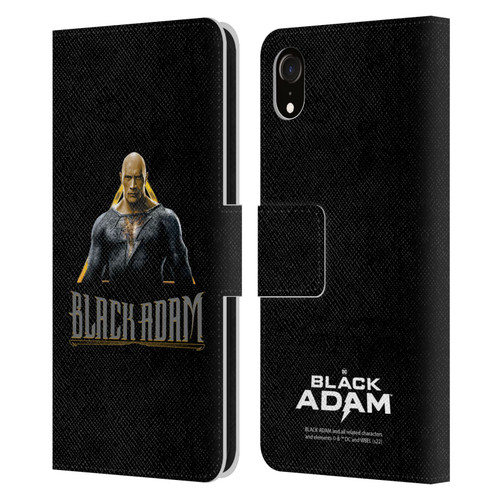 Black Adam Graphics Black Adam Leather Book Wallet Case Cover For Apple iPhone XR